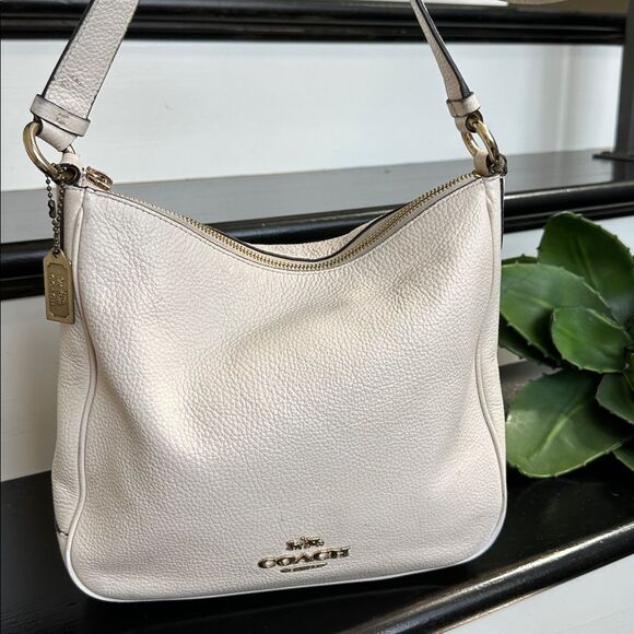 Coach Genuine Leather Ellie File Crossbody Shoulder Purse Soft Adjustable Strap - Picture 1 of 12